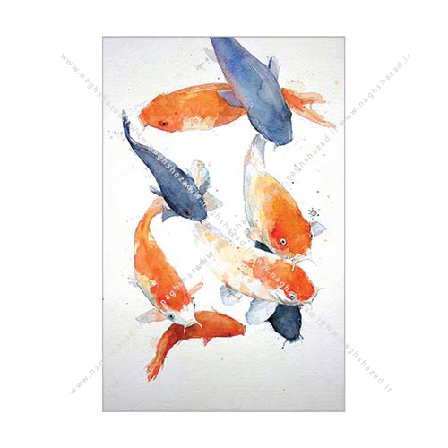 چاپ کارت تبریک سال نو نوروز 1400 - طرح های کارت تبریک ماهی سال 1400